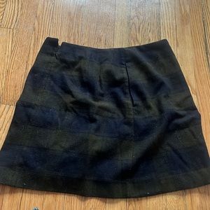 uniqlo plaid polyester wool skirt